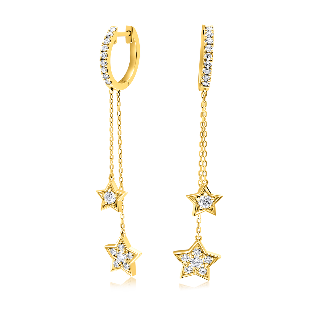 Double Star Earrings