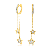Double Star Earrings