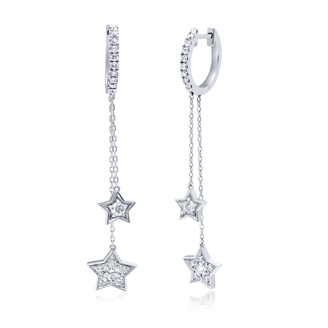 Double Star Earrings