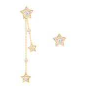 Shooting Star Mismatch Drop Earrings