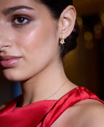 Load image into Gallery viewer, Celestial Swirl Huggie Earrings
