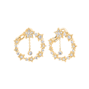 Celestial Swirl Hoop Earrings