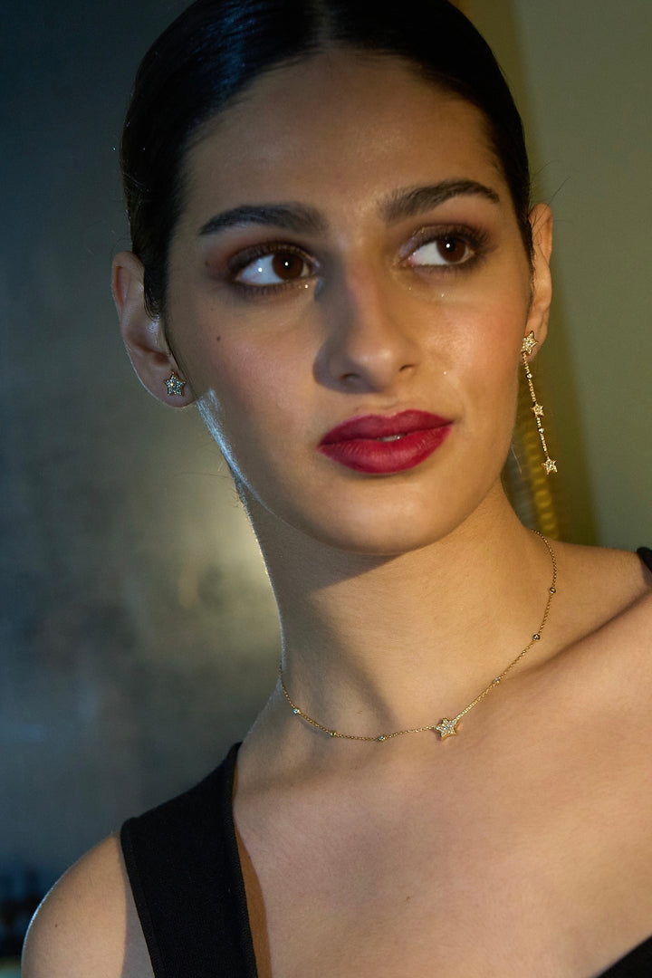 Shooting Star Mismatch Drop Earrings