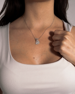 Load image into Gallery viewer, Linked-Hearts Necklace (Full diamonds)