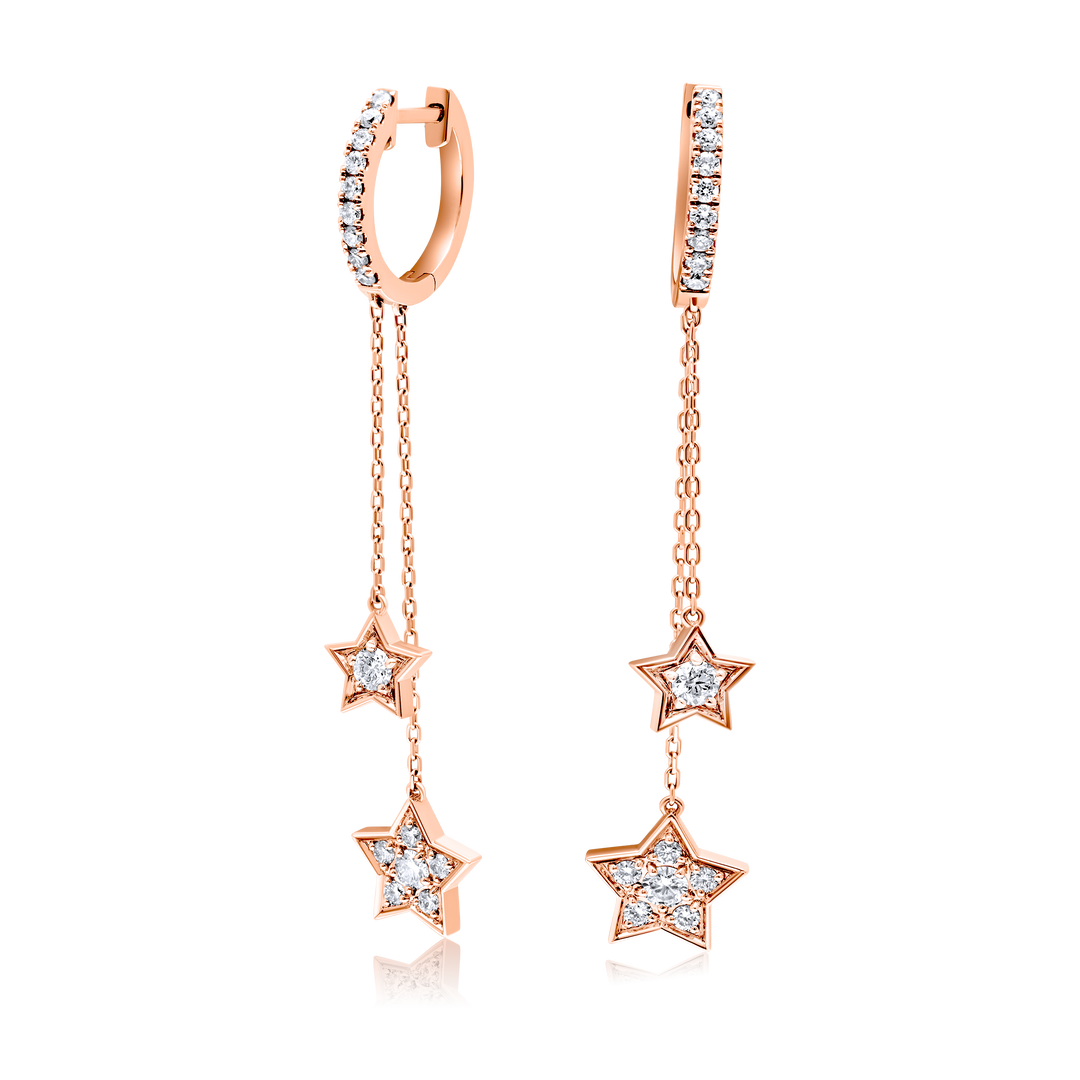 Double Star Earrings