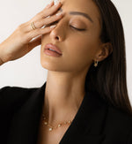 Load image into Gallery viewer, Celestial Swirl Huggie Earrings
