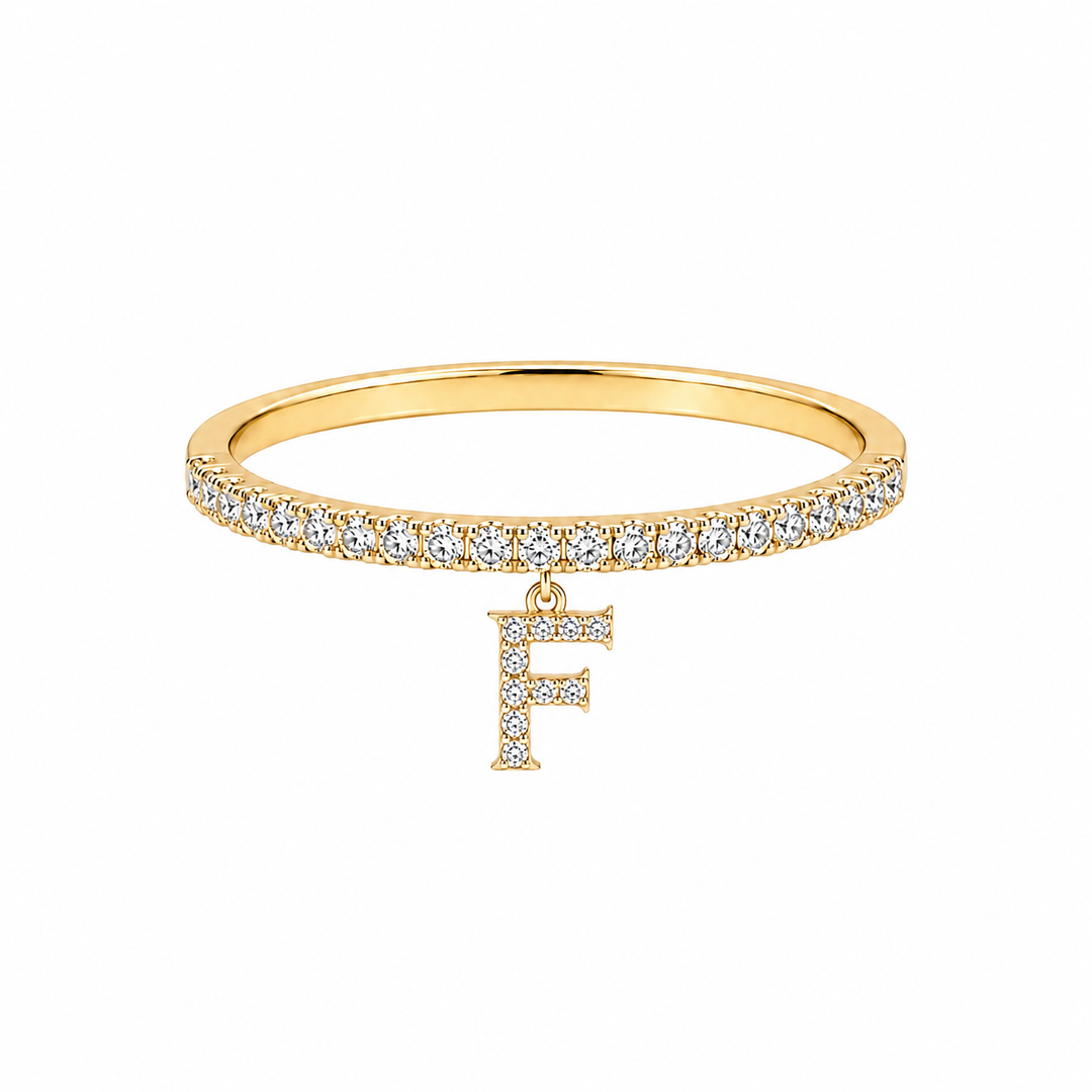 Initial Drop Ring (1 letter)