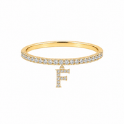 Initial Drop Ring (1 letter)