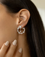 Load image into Gallery viewer, Celestial Swirl Hoop Earrings
